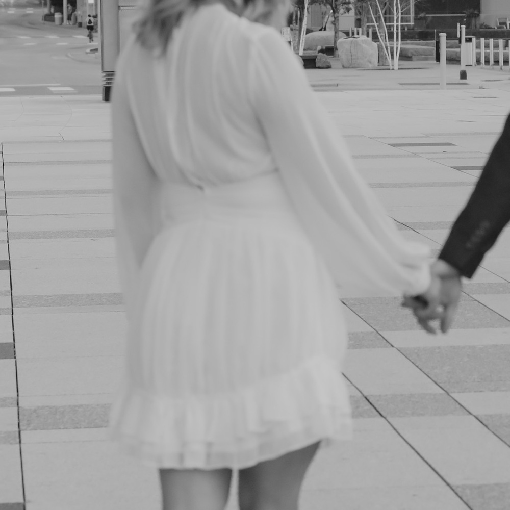 White Bridal Midi Dress